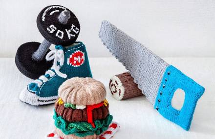 Crafted Everyday Objects in Wool
