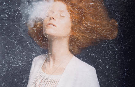 Frozen Woman Portraits by Isabelle Chapuis