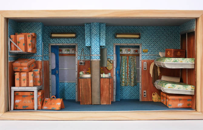 Wonderful Tiny Hand-Painted Wes Anderson Sets