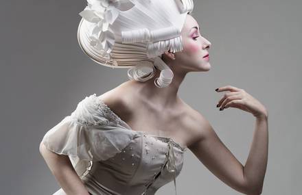 Intricate Paper Wigs by Asya Kozina