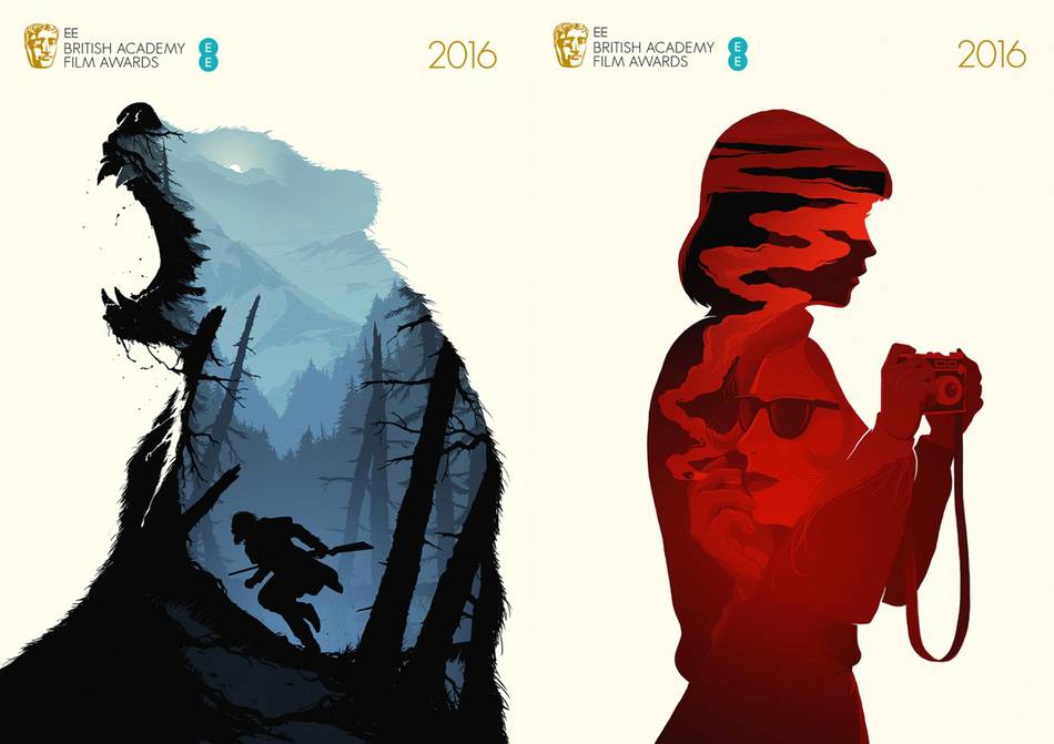 Illustrated Posters of BAFTA 2016’s Best Movies Media