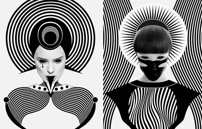Black and White Digital Portraits