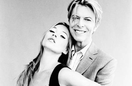 Kate Moss Dressed Like David Bowie for a Fashion Photoshoot