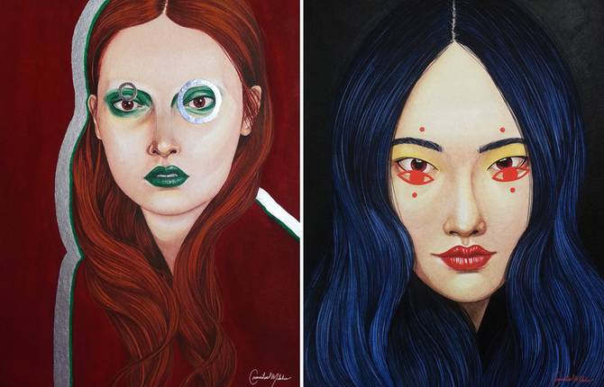 Strange & Beautiful Women Portrait Paintings