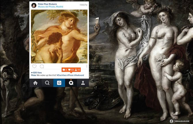 Classical Painting Characters on Instagram