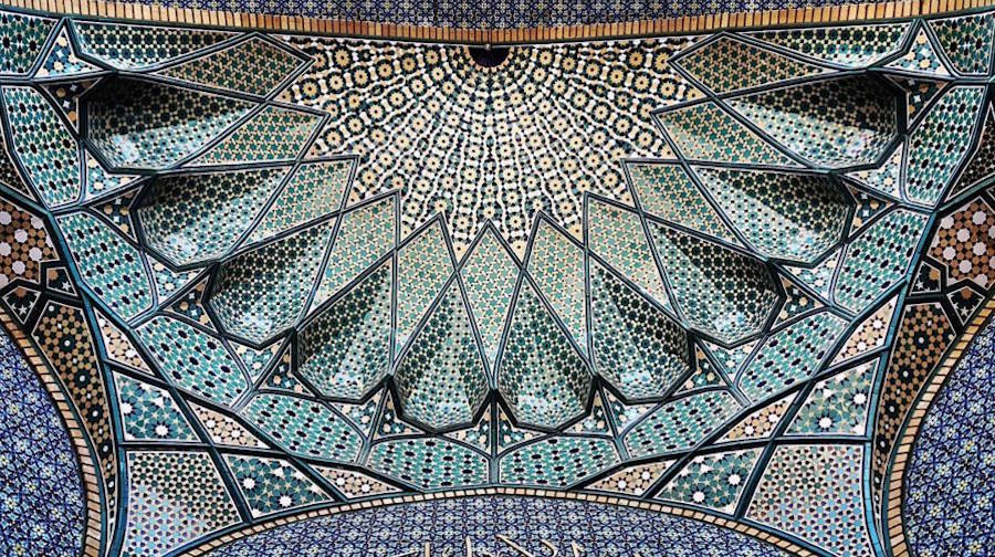 Under Iranian Mosques Ceilings