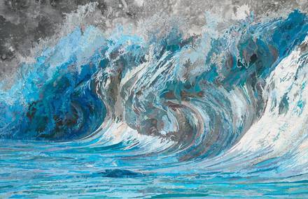 Striking Ocean Waves Created with Maps