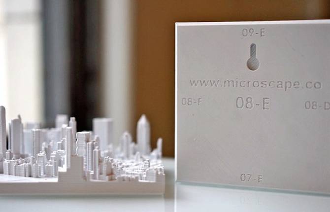 Customizable 3D Puzzle Microscape Tiles Celebrating City Skylines