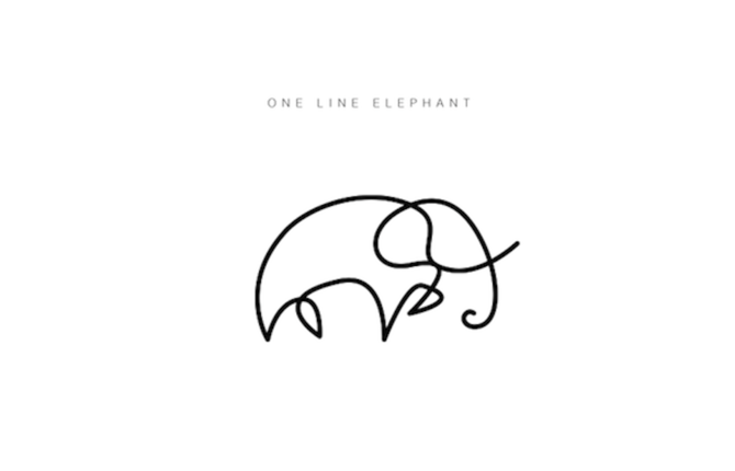 Animals drawn with a Single Line