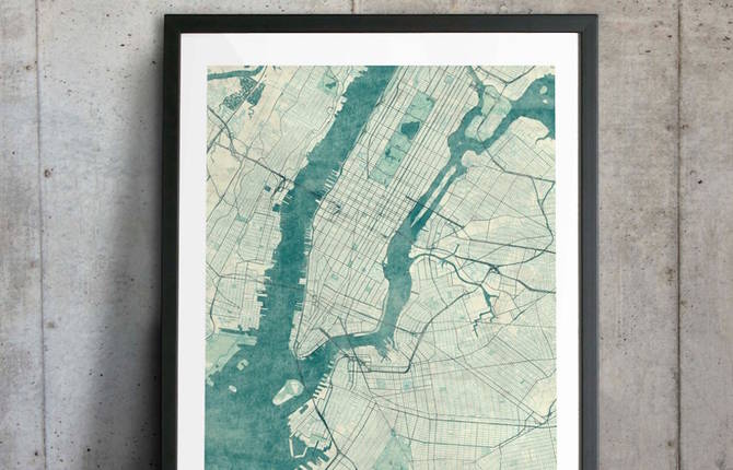 Stunning Vintage City Map Posters