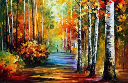Autumnal and Colorful Oil Paintings