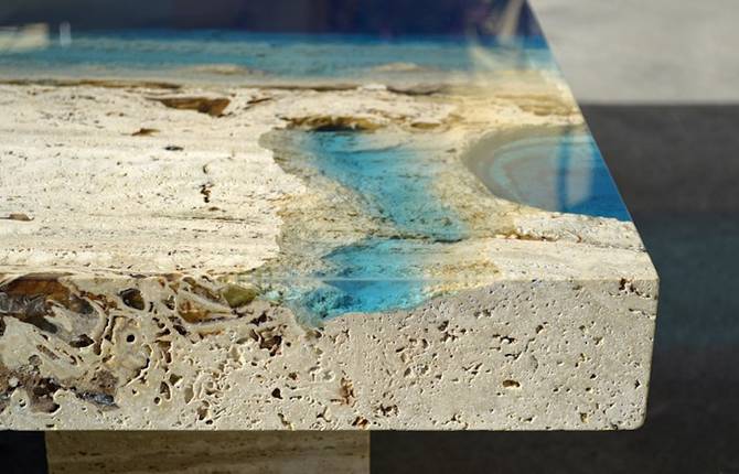 New Lagoon Coffee Table by Alexandre Chapelin