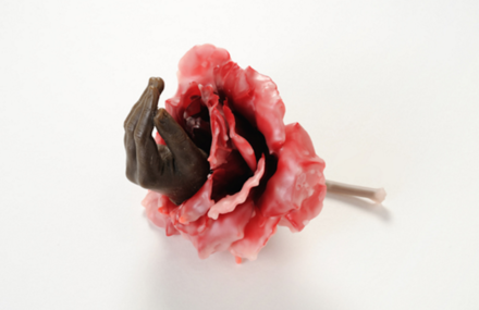 Poetic Floral Sculptures made of Wax