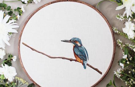 Realistic Animals Portraits Embroideries