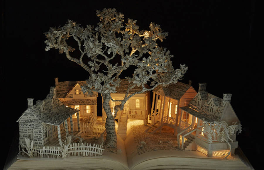Enchanting Book Sculptures Inspired by Fairy Tales