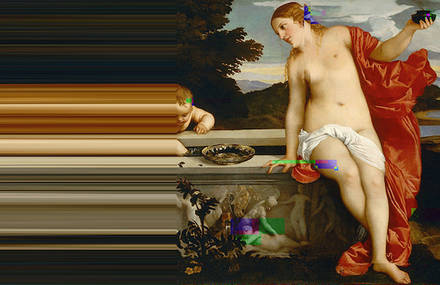 Glitch Art in Renaissance Paintings