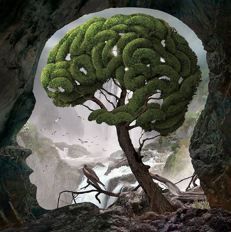 eksperimentel At regere Penge gummi Surreal Human Heads That Illustrate The Chaos of Mind – Fubiz Media