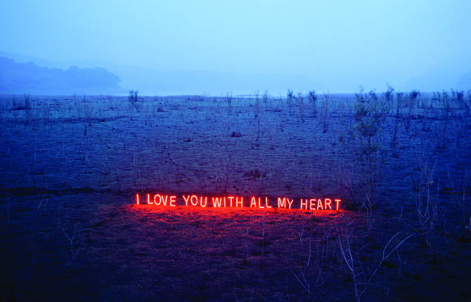 Neon Love Words Photographs