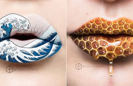 Artistic Lip Make-up by Andrea Reed
