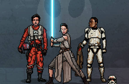 Star Wars Pixelated Gifs