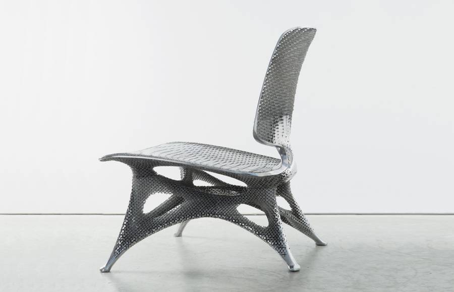 Aluminimum 3D-Printed Chair