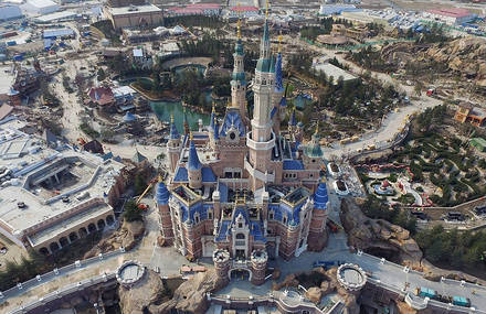 Aerial Pictures Of The Shanghai Disneyland Theme Park