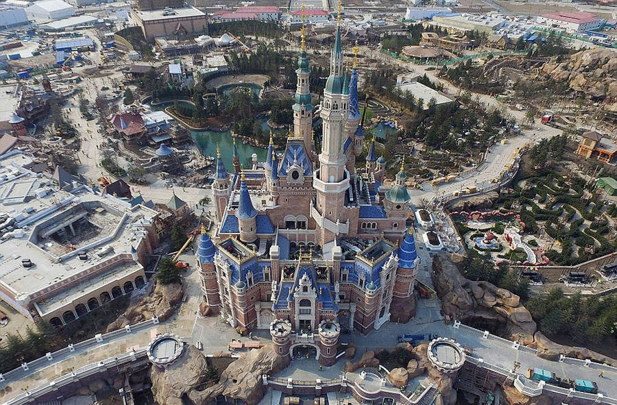 Aerial Pictures Of The Shanghai Disneyland Theme Park