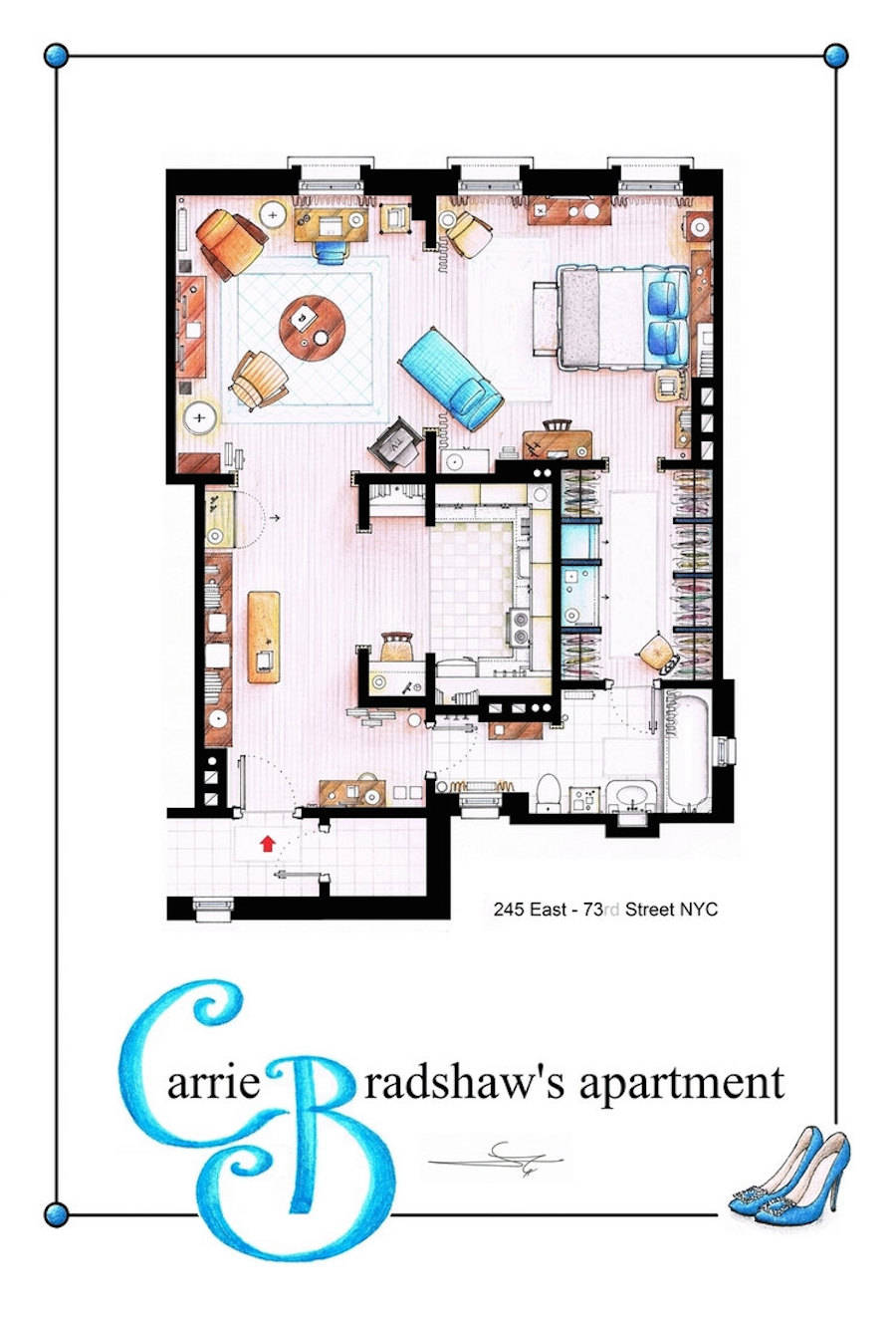 Floor Plans Of Your Favorite Tv Shows Fubiz Media