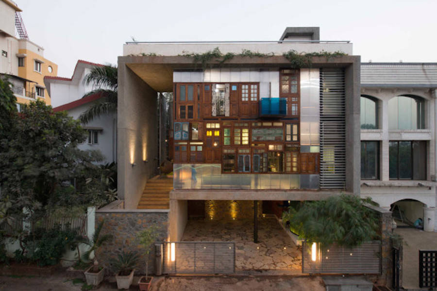 High-Standard House Built with Recycled Materials in Mumbai