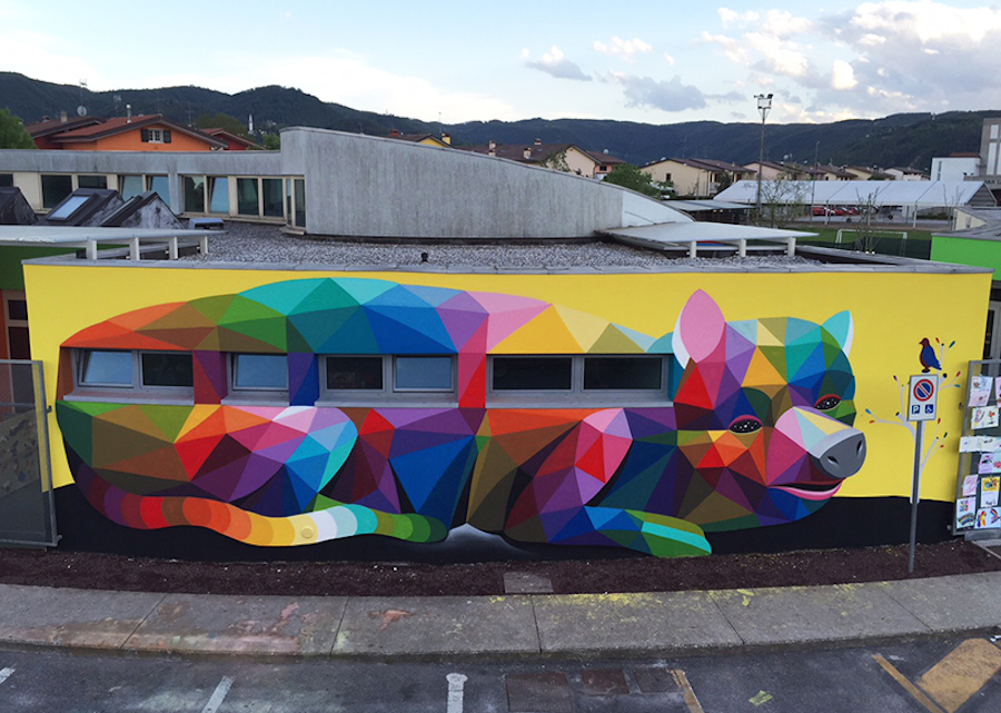 Impressive Murals on a Kindergarten in Italy7