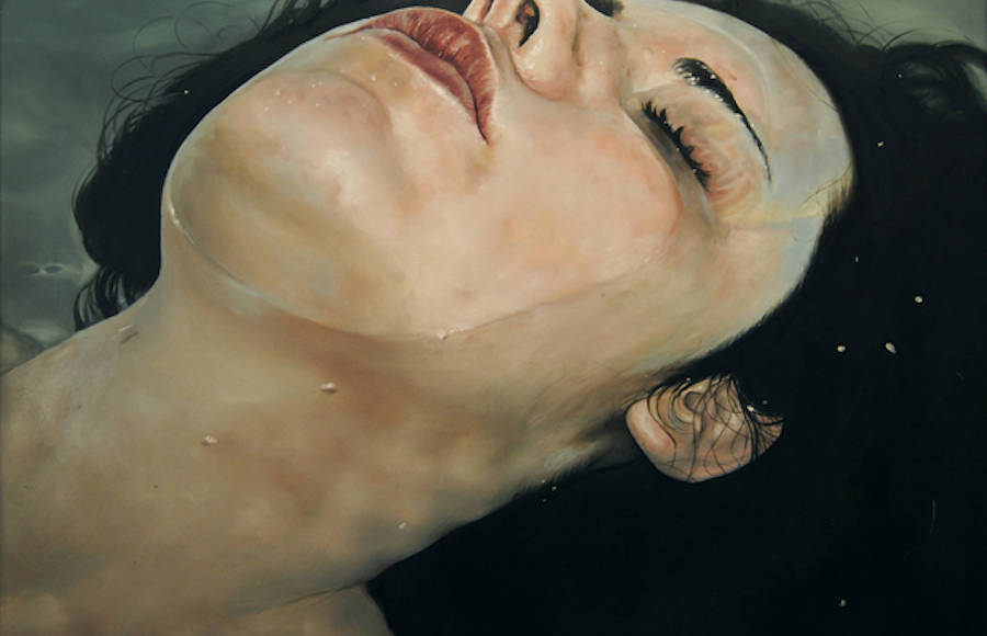 Beautiful Paintings of Underwater Girls Portraits by Nuria Farré