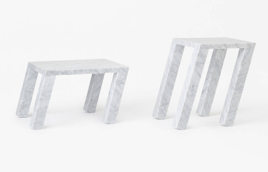 Sway Marble Tables by Nendo