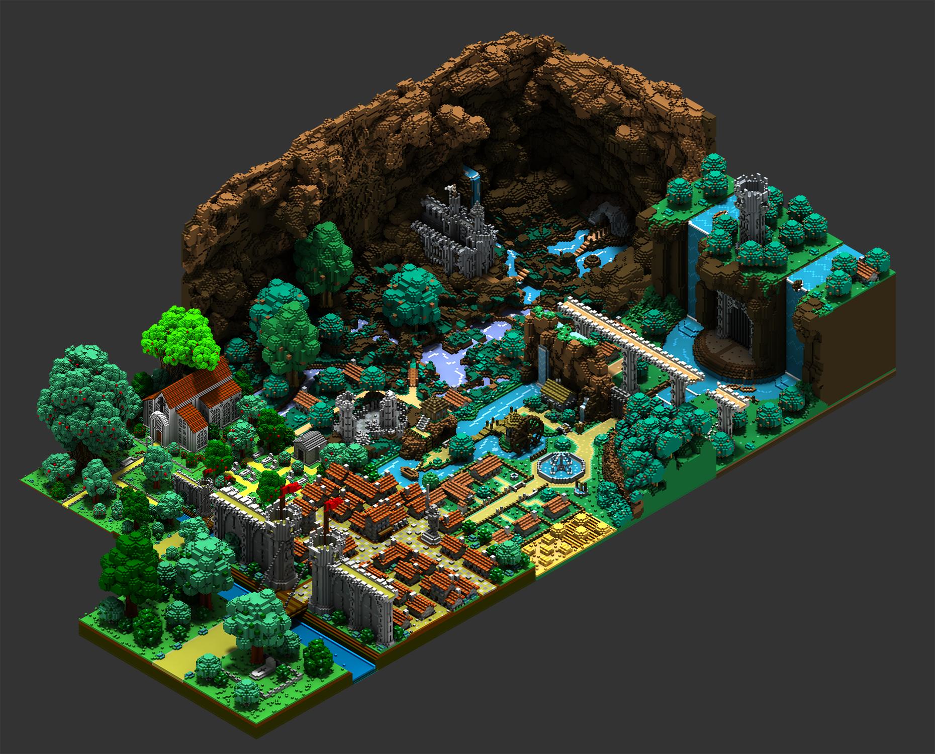 Wallpaper Voxel Art At Homer Noble Blog