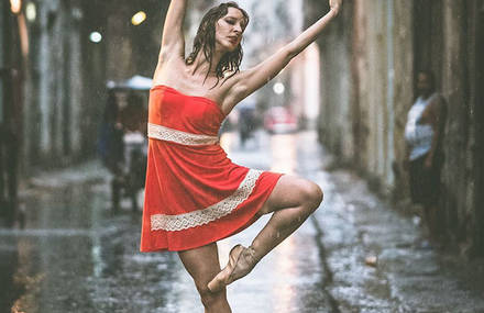 Ballet Dancers in The Streets of Cuba