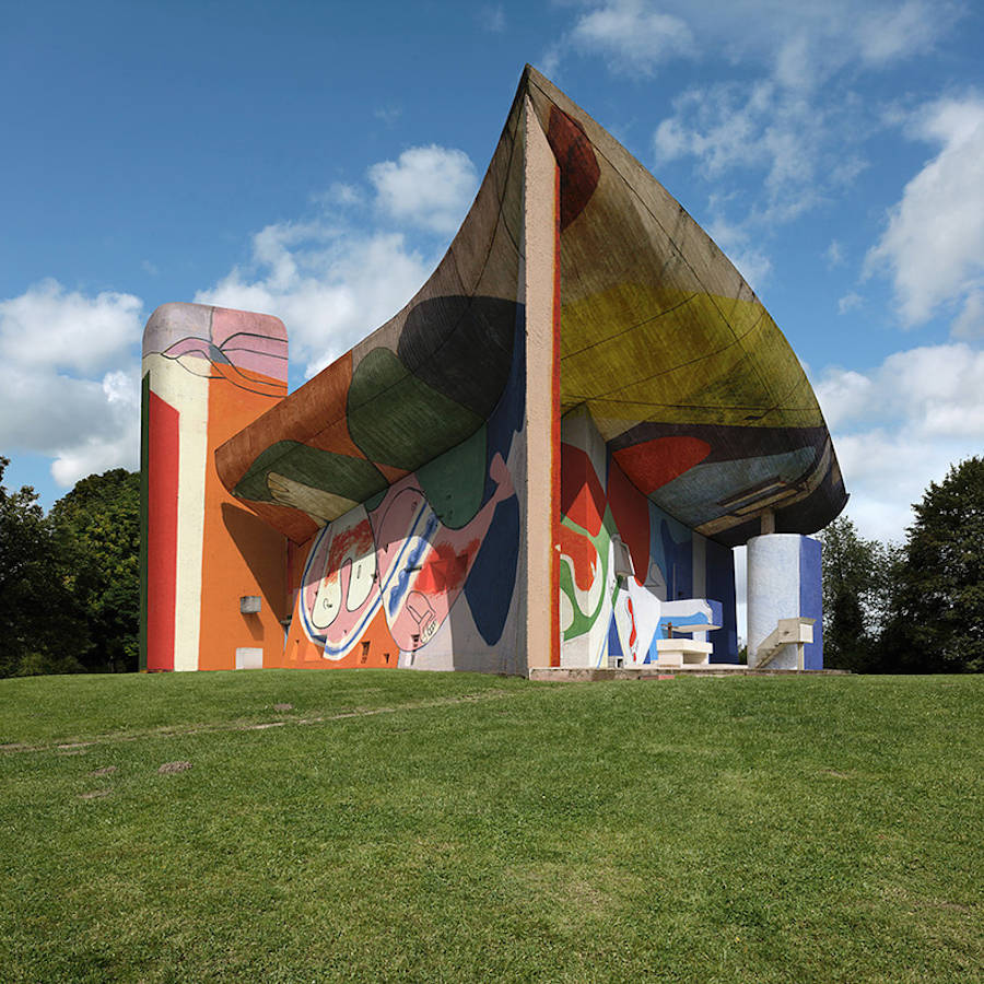 Le Corbusier’s Ronchamp Chapel Covered by Graffiti