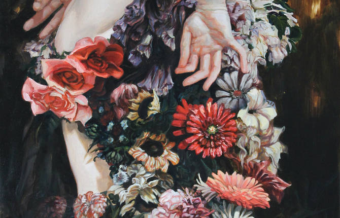 Enigmatic Portraits of Bodies Wrapped in Flowers