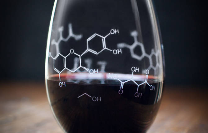 Molecular Structures on Glasses