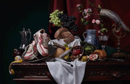 Animated Still Lives Oil Paintings for Nike Air Max Day