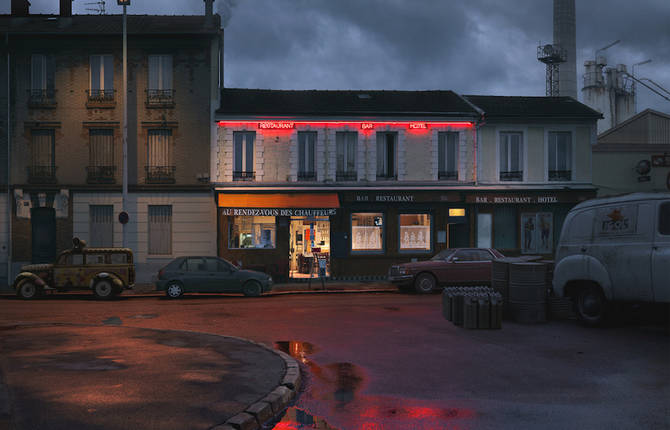 Lost Parisian Cafés in Rainy Nights