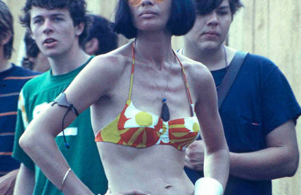 Girls from Woodstock in 1969