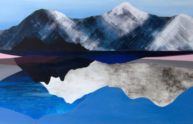 Oneiric Paintings of Mountainous Landscapes