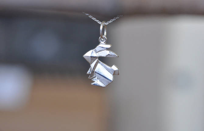 Origami Silver Necklaces by Jamber Jewels