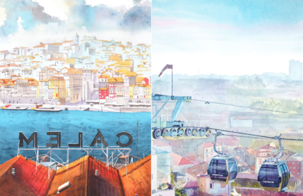 Stunning Watercolors of Portugal