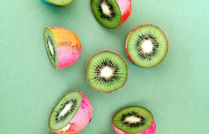 Series of Colorful Illustrative Exotic Fruits