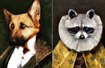 Pets Portraits in Historical Paintings