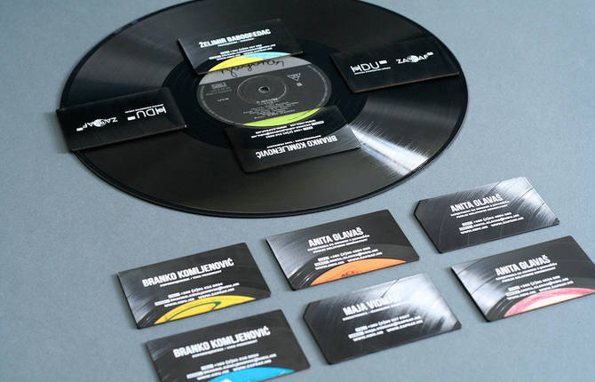 Phonographic Vinyls Business Cards