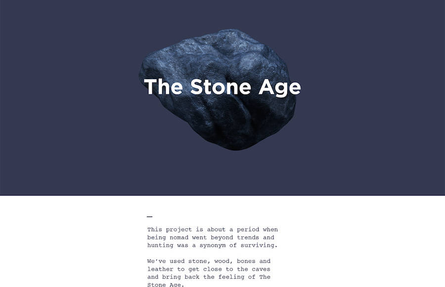 The Stone Age Set Design