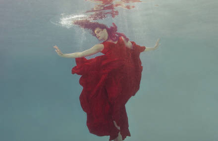 Delicate Underwater Portraits by Mallory Morrison