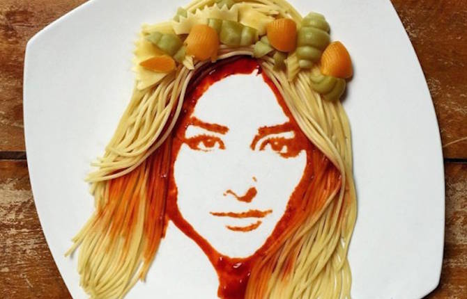 Accurate Portraits Created with Pasta