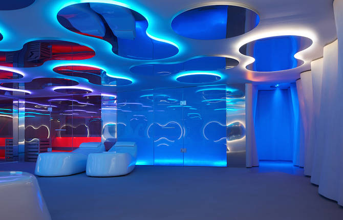 Smooth and Colorful Spa Design